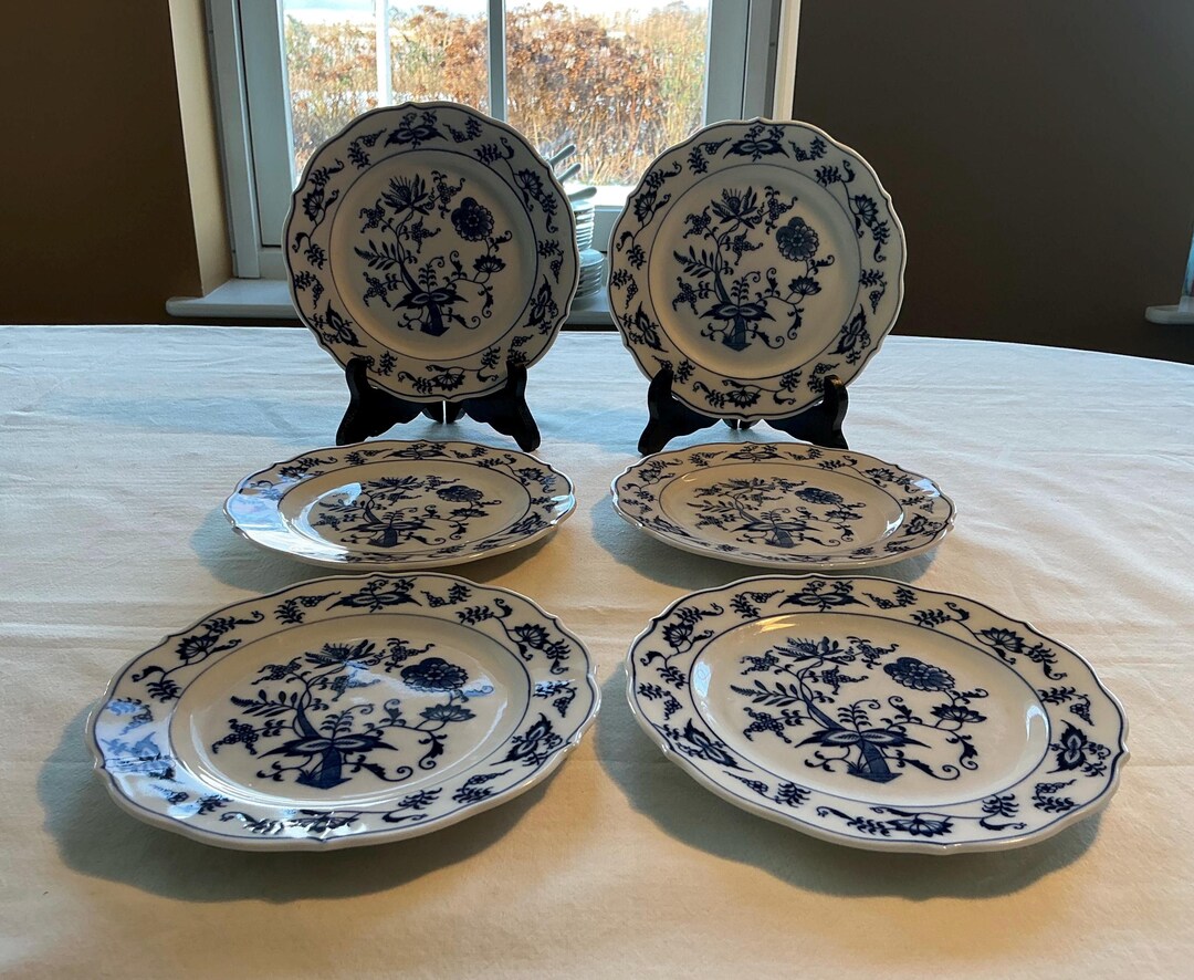 Blue Danube Set of 6 Cake Pastry Plates, Birthday Gift, Gift for