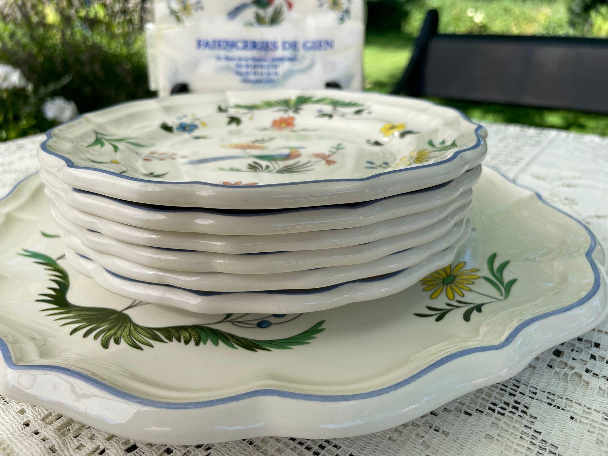 GIEN Oiseaux de Paradis Dinner Plate - Yvonne Estelle's