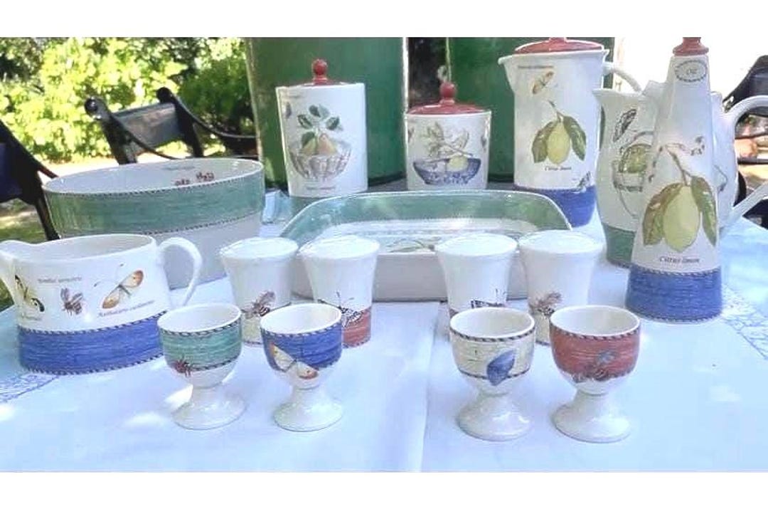 Wedgwood Sarah's Garden Collection, Salt & Pepper, Sauce Boat, Oil