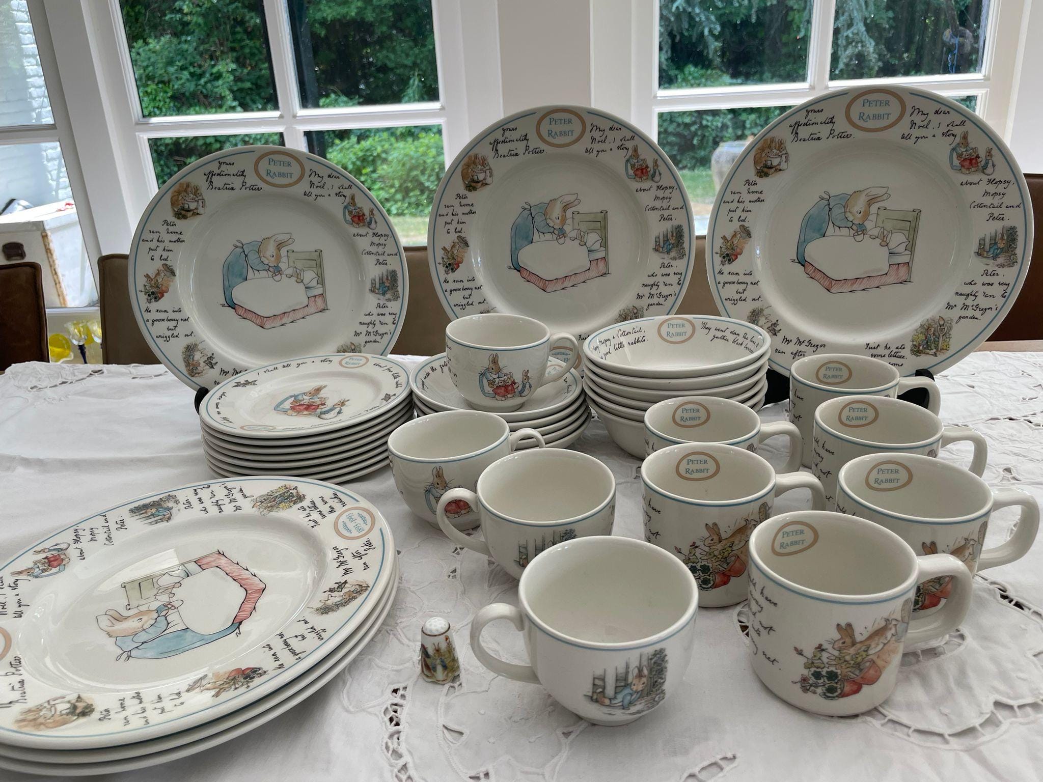 希少！ ピーターラビット　ティータイム　マグ&プレートセット 希少！ ピーターラビット ティータイム マグ&プレートセット