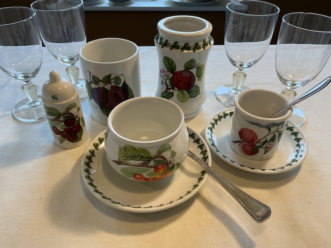 Vintage Portmeirion Pomona Pottery Set, England, 1982 - Etsy