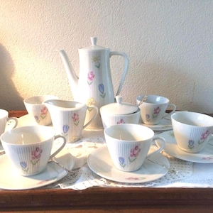 Retro Seltmann Weiden K. Bavaria coffee service, anniversary gift, birthday gift