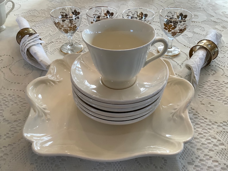 Wedgwood Queens Plain Tea Set, Wedding Gift, Bridal Shower Gift Etsy