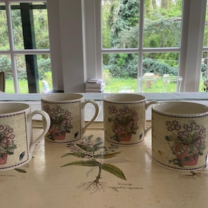 Wedgwood Sarah's Garden zestaw 4 bekers, cadeau voor haar, verjaardagscadeau, zeldzaam
