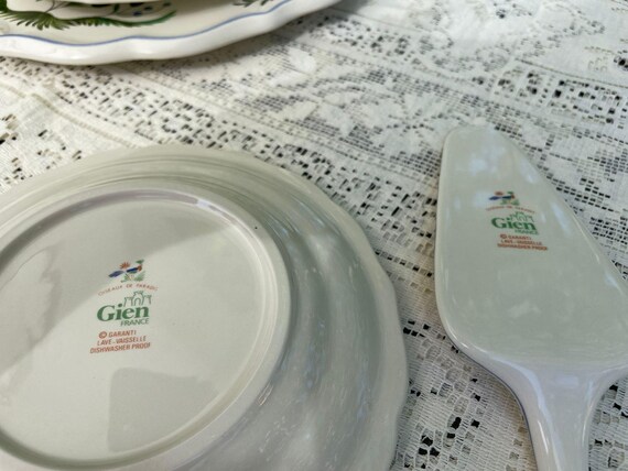 Vintage Gien France Oiseau De Paradis Pastry Set - Etsy