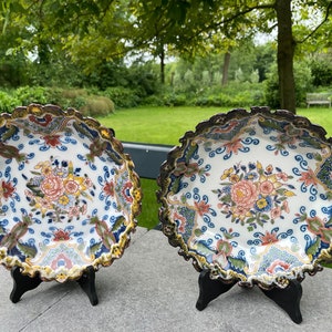 Tichelaar Makkum, set of 2 decorative handpainted plates, collector’s items, gift