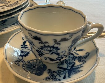 Blue Danube Tea, Pastry and Dinner Set for 6 Place Settings