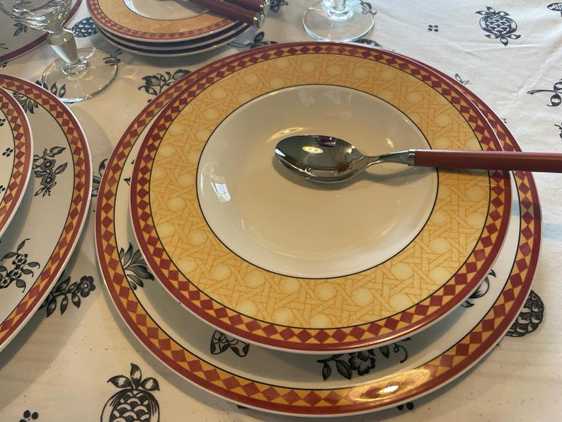 Villeroy & Boch Gallo design Switch Plantation diner servies voor 6 personen, huwelijkscadeau, verjaardagscadeau image 8