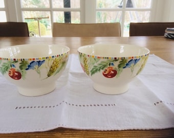 Gien, 2 bowls Cherry, birthday gift, gift for her