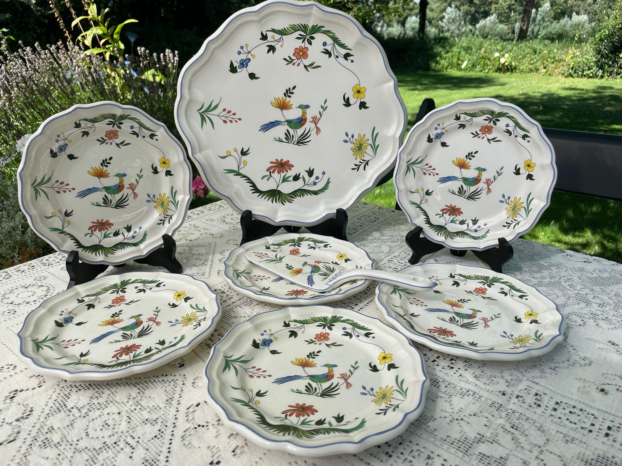 GIEN Oiseaux de Paradis Dinner Plate - Yvonne Estelle's