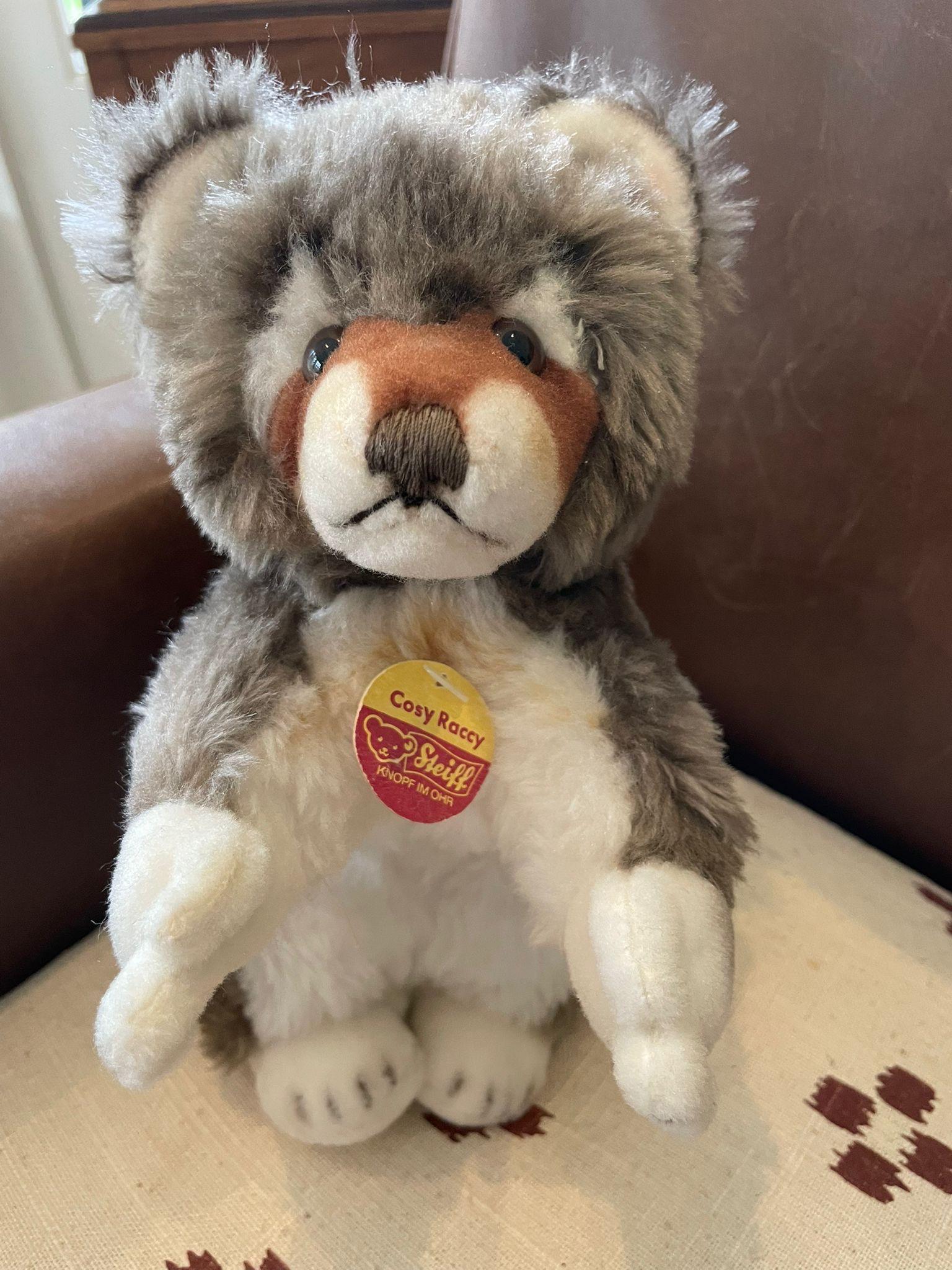 Vintage Steiff Raccoon - Etsy