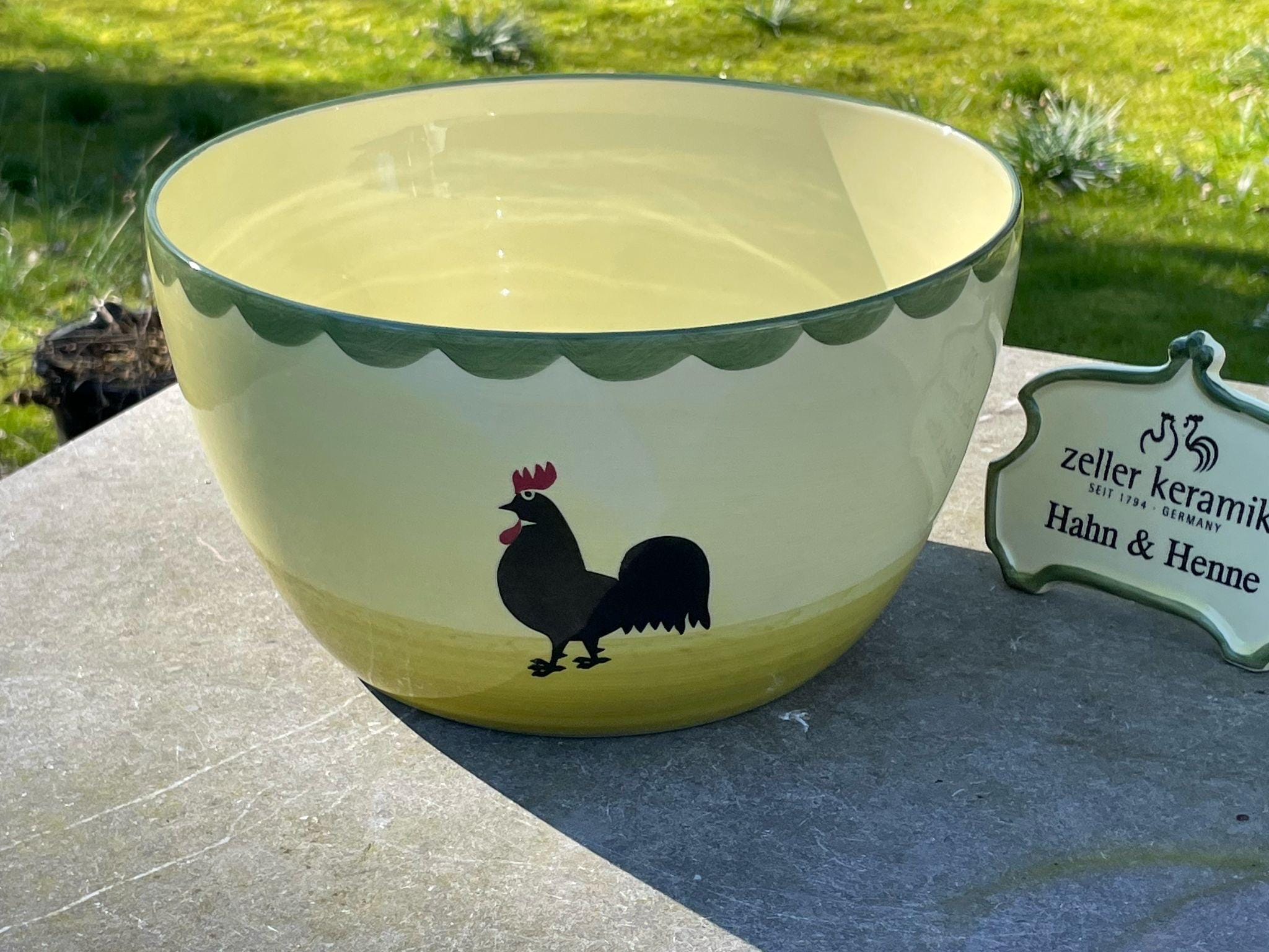 Faïencerie Zeller XXXL kom, schaal, verjaardagscadeau, cadeau voor haar, Pasen