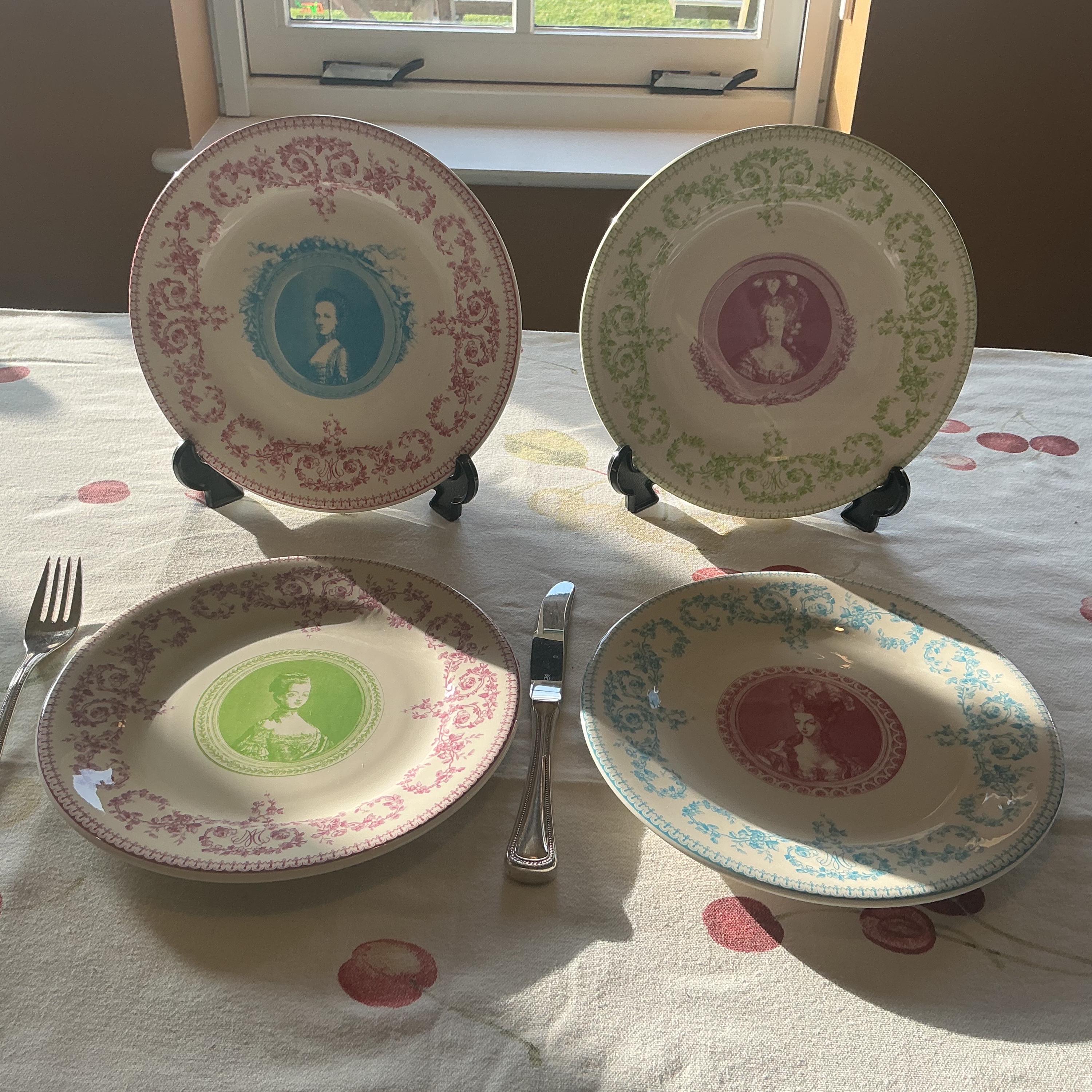 Faïencerie De Gien Château De Versailles Marie-antoinette Set Van