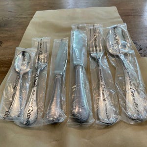 Christofle Rubans Croises NEW silver plated dinner cutlery, FREE SHIPPING, wedding gift, gift for her