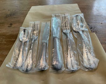 Christofle Rubans Croises NEW silver plated dinner cutlery, FREE SHIPPING, wedding gift, gift for her