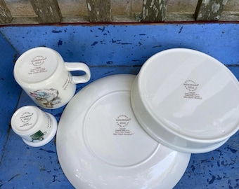 Vintage Wedgwood Mrs. Tiggy-winkle Nursery Set, Beatrix Potter