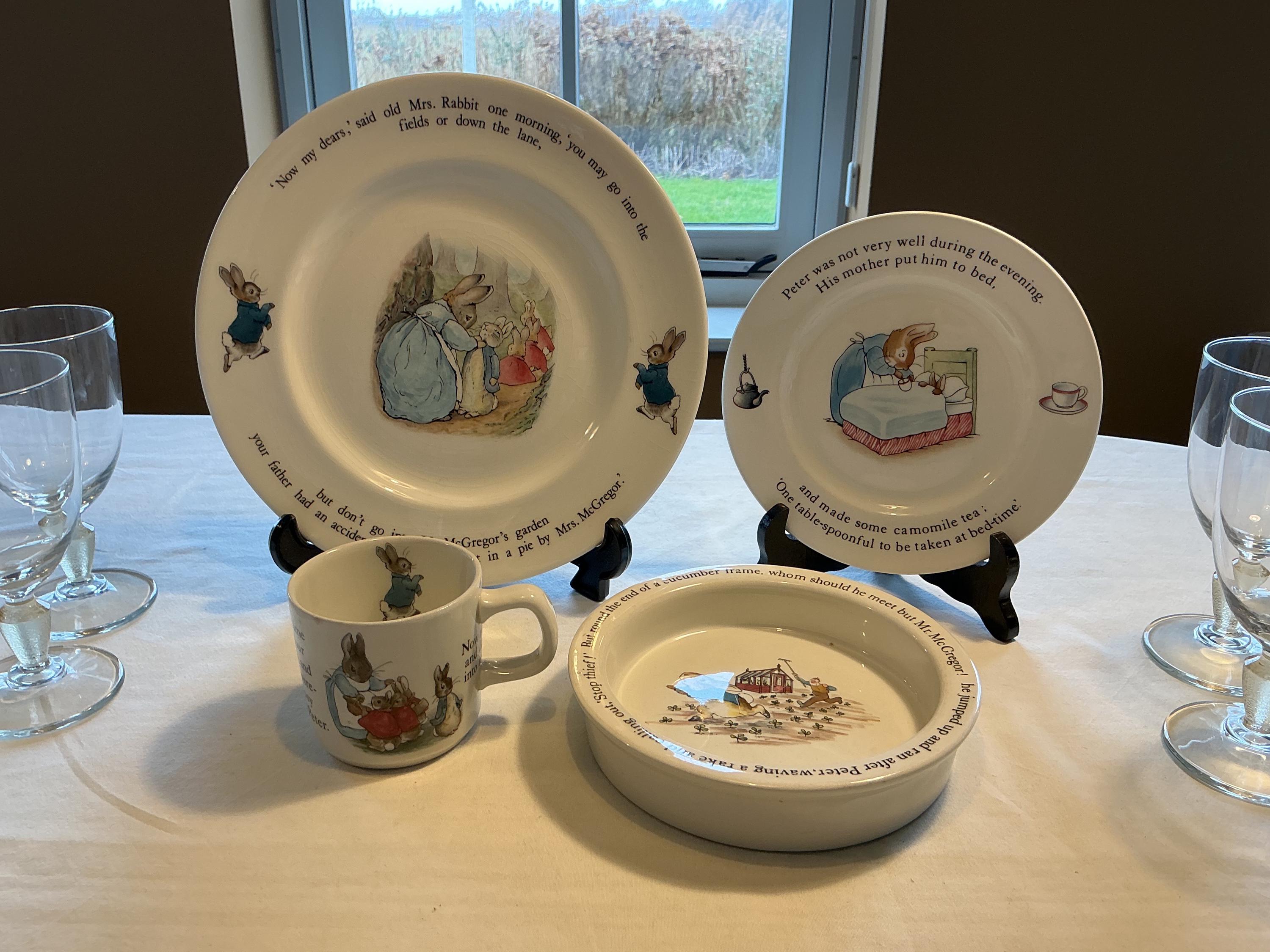 Wedgwood Peter Rabbit Children's Breakfast Set by Beatrix Potter
