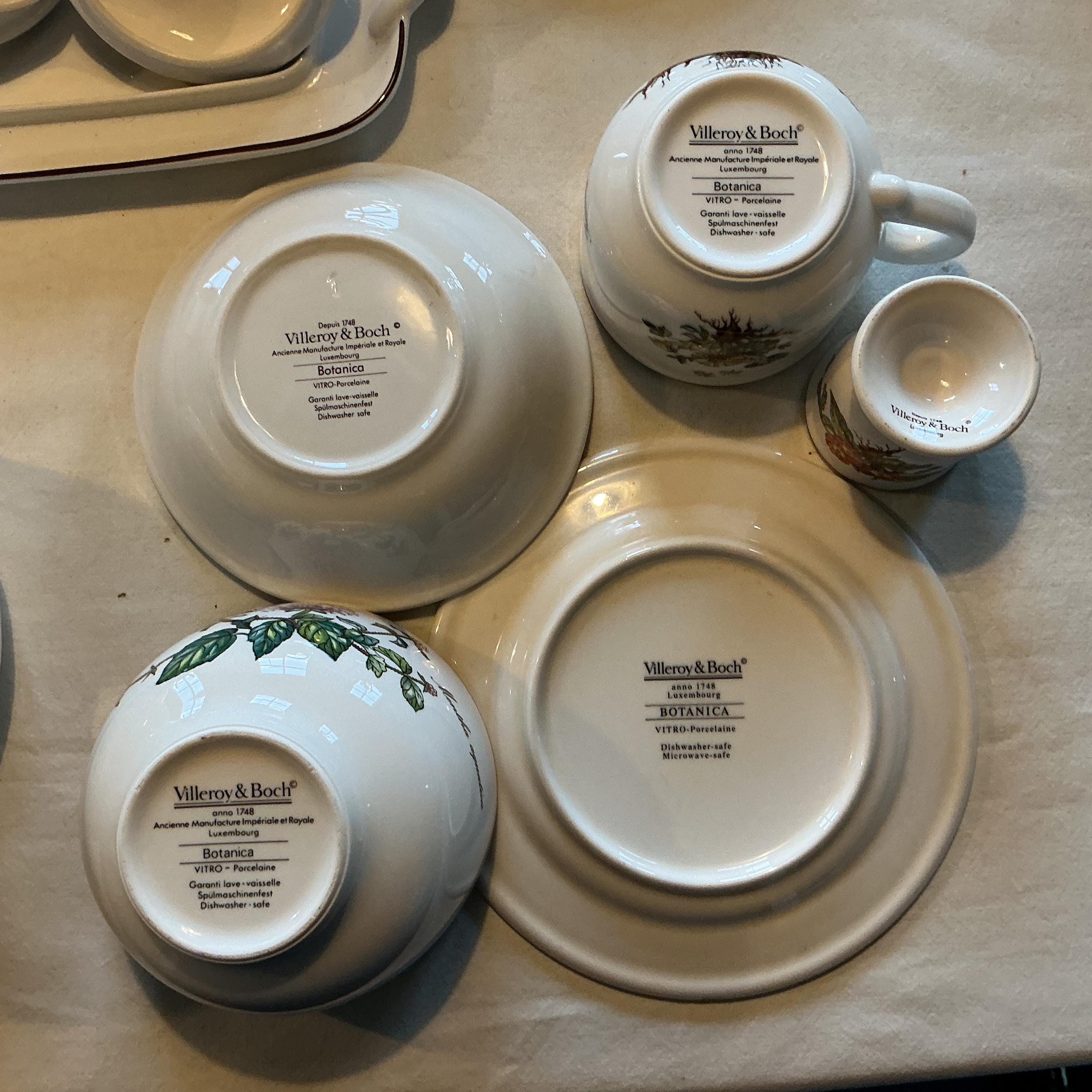 Villeroy & Boch Botanica Tea and Breakfast Set, 45 Pieces - Etsy