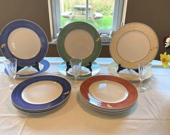 Wedgwood Sarah's Garden tavolo da pranzo in blu, verde, terra di gel, cadeau voor haar, verzamelobject