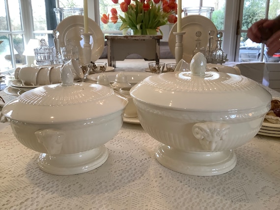 Vintage Wedgwood Edme Dinnerware Set, 53-piece Cream Service for 8
