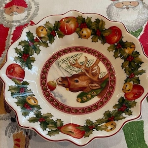 Tigela de Natal Villeroy & Boch, presente de Natal, presente para ela