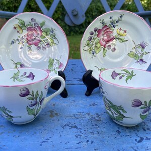 Copeland Spode, pair of 2 teacups and saucers, gift for her, birthday gift