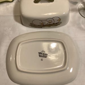 Faïencerie Zeller botervloot schapen, cadeau voor haar, verjaardagscadeau image 4