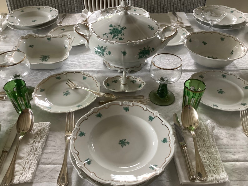 Weimar Porcelain Katharina Dinner Service 44 Items Wedding Etsy