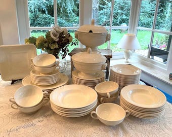 Vintage Wedgwood Edme Dinnerware, 6 Place Settings, 44 Piece Set