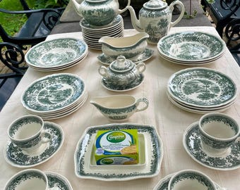 Villeroy & Boch Burgenland groene selectie serveerbord sauskom VB