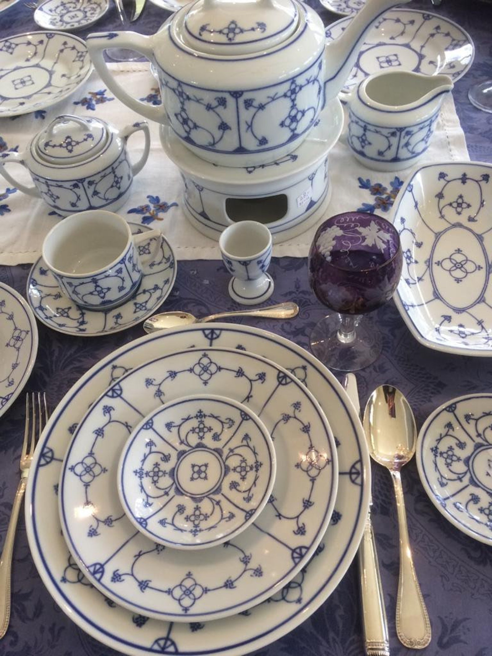 Jäger Eisenberg Blau Saks tea breakfast and dinner service Etsy