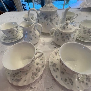 Wedgwood April Flowers tea service, birthday gift, gift for her