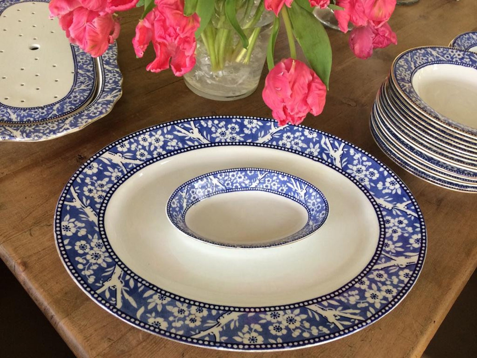 Hawthorn Wedgwood antique dinner service made in England Etsy