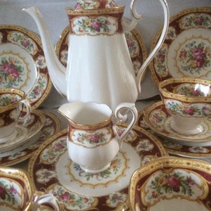 Royal Albert Lady Hamilton koffieservice, verjaardagscadeau, cadeau voor haar