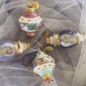 Heirloom kerstboomversieringen, zestaw van 4 stuków, przedmiot kolekcjonerski, cadeau voor haar