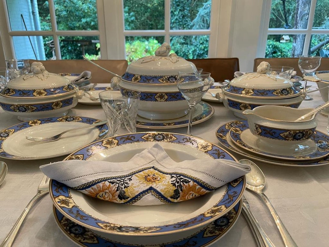 Antique Baker & Co LTD Dinner Service for 6 Place Settings, FREE