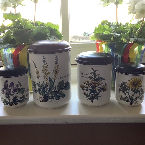 Villeroy & Boch Botanica セット バン 4 voorraadpotten、huwelijkscadeau、verjaardagscadeau
