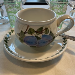Portmeirion teacup and saucer pomona - Etsy 日本