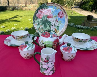 食器 gien discontinued flora plate A Gorgeous Gien France 