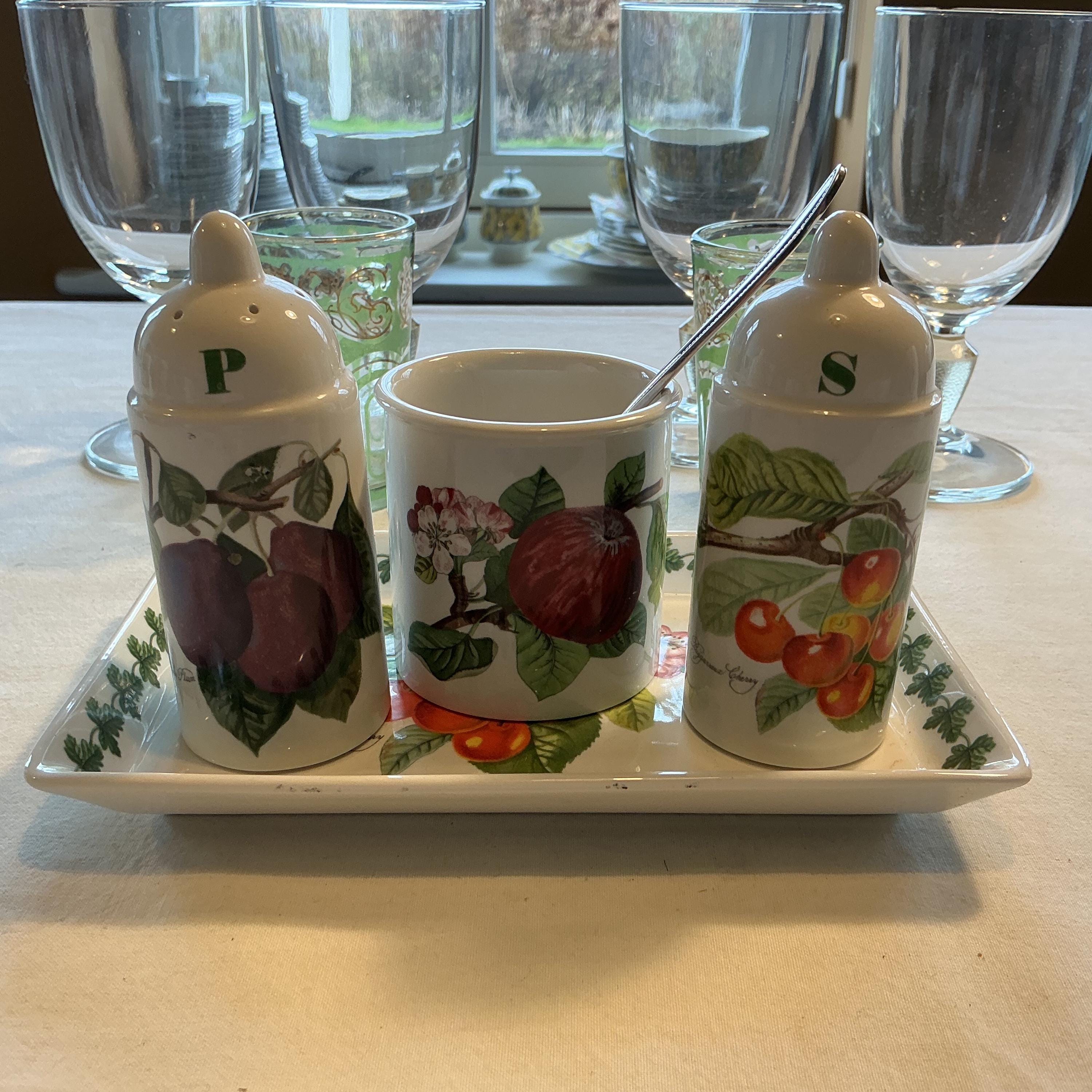 Vintage Portmeirion Pomona Cruet Set, England, 1982 - Etsy