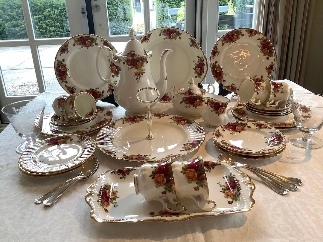 Royal Albert Old Country Roses Breakfast Set, Vintage China - Etsy