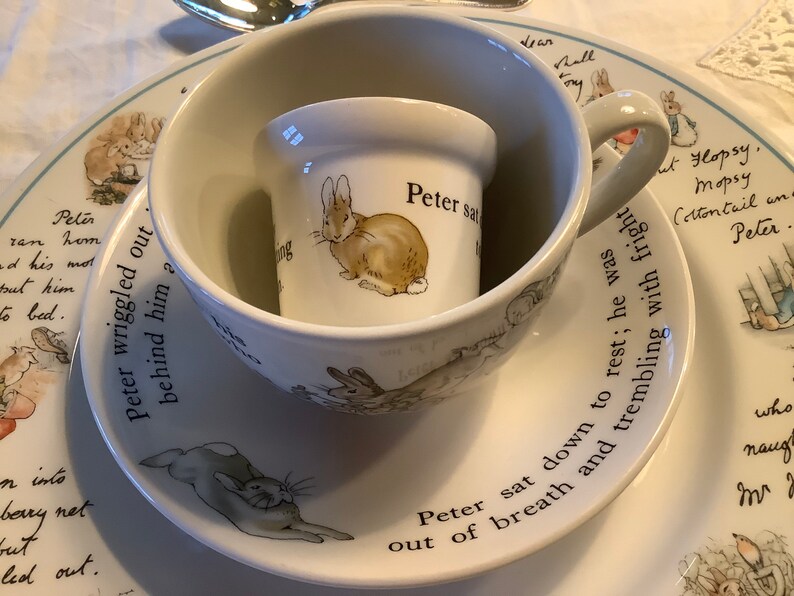Wedgwood Peter Rabbit Crockery Set by Beatrix Potter Birthday Etsy