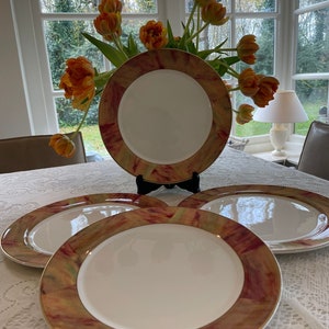 Wedgwood bone china set of 4 dinner plates, Christmas gift, gift for her