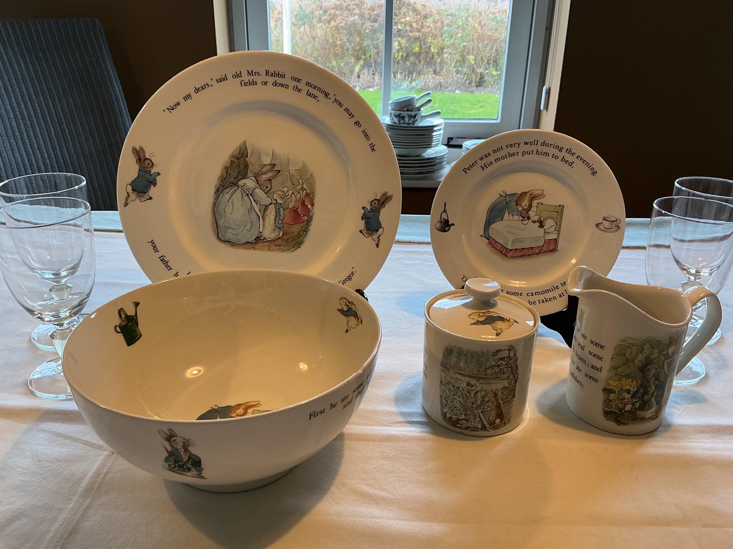 Peter Rabbit Dinner Set - Etsy