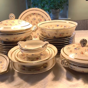 P.L. Limoges Tafelservice für 9 Gedecke, Hochzeitsgeschenk, Brautpartygeschenk