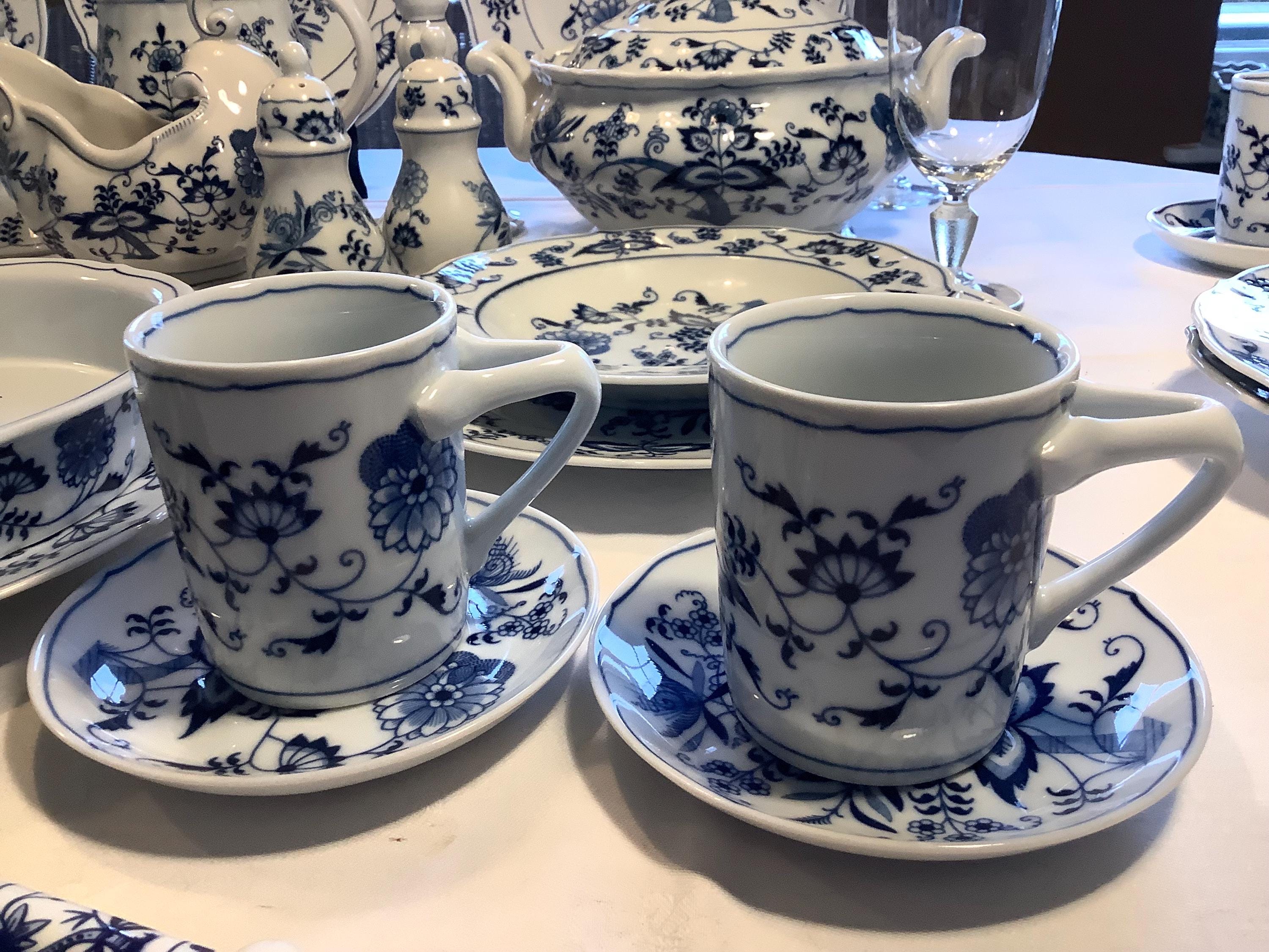 Blue Danube Dinner Set for 6 Place Settings, Wedding Gift, Birthday ...