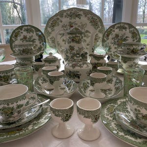 Green Asiatic Pheasants Plate 約22.5センチ４枚 Green Asiatic Pheasants Plate 約22.5センチ4枚 Burleigh