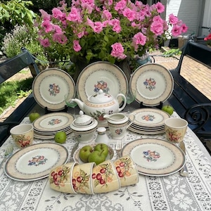 Bawaria Heinrich Winterling Marktleuthen, thee- en ontbijtservies met Fruit, GRATIS VERZENDING, verjaardagscadeau, cadeau voor haar