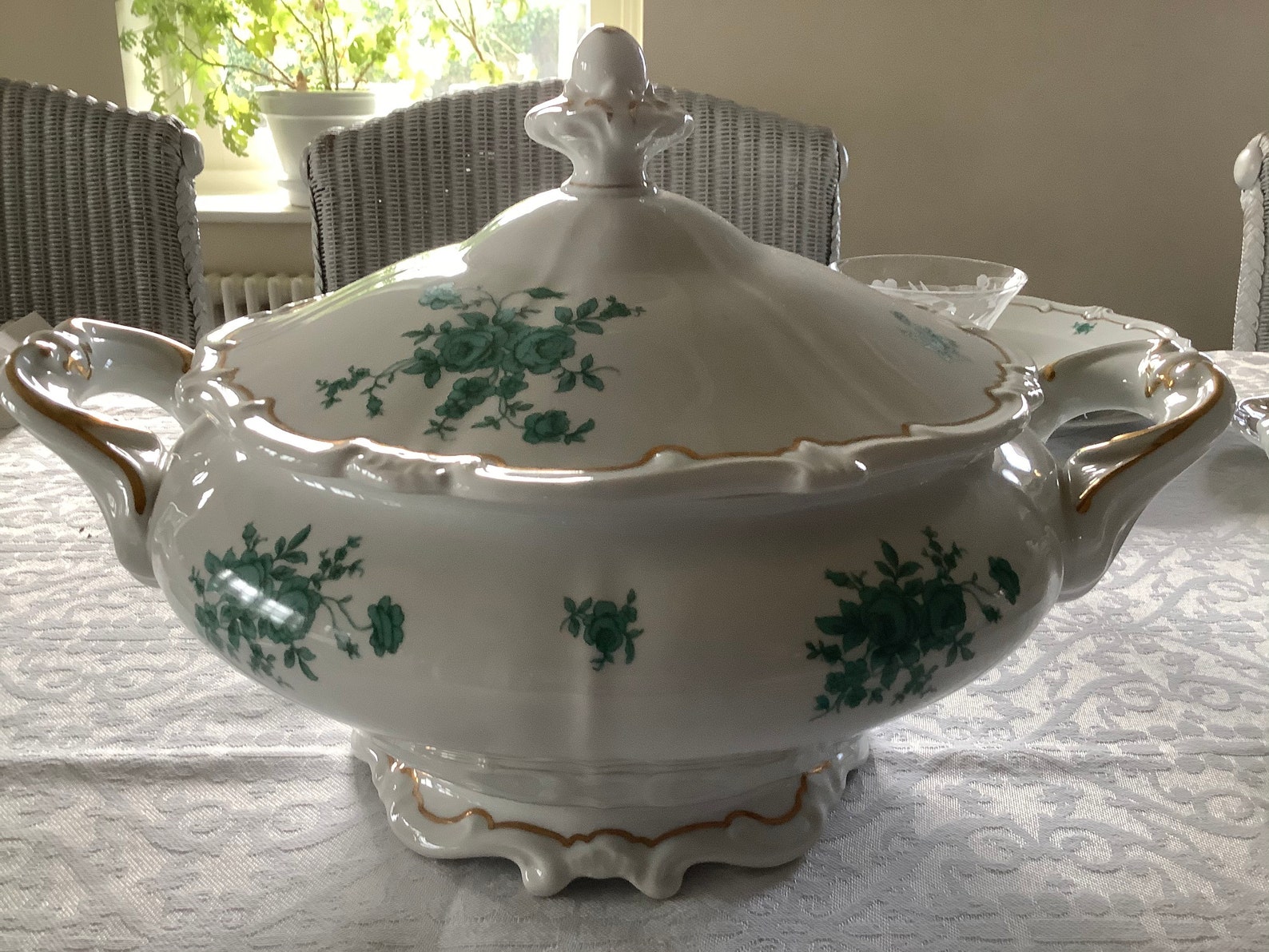 Weimar Porzellan Katharina Speiseservice, 44 teilig, Hochzeitsgeschenk