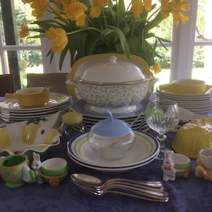 Mismatch ontbijt- en dinerservies Mosa, P.Regout, Canterbury e.a., GRATIS VERZENDING, huwelijkscadeau, bruidsdouche cadeau, prezent wielkanocny